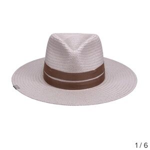 ♥️ Packable Straw Hat in Gray